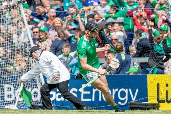 Kyle Hayes celebrates scoring a goal