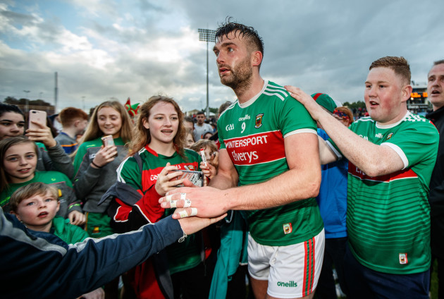 Aidan O'Shea with fans after the game