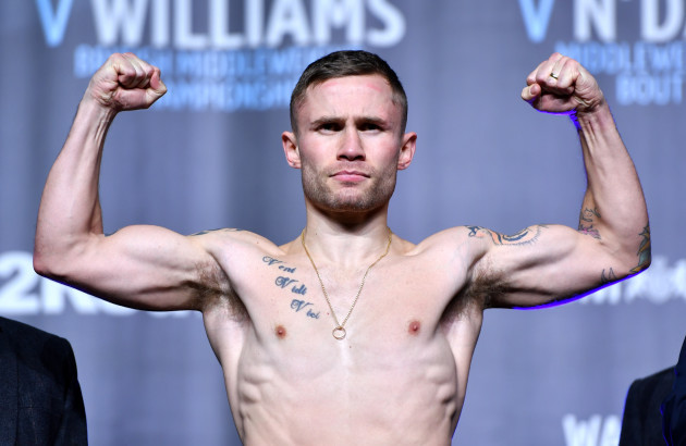 Josh Warrington and Carl Frampton Weigh In - Manchester Central