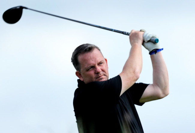 Davy Fitzgerald on the 18th tee box
