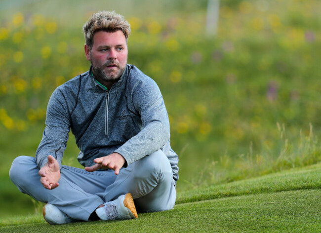 Brian McFadden on the 17th fairway