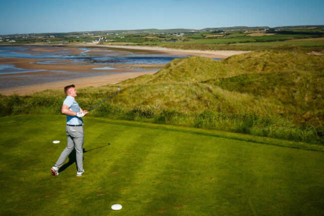 Joe Canning on the 8th tee box
