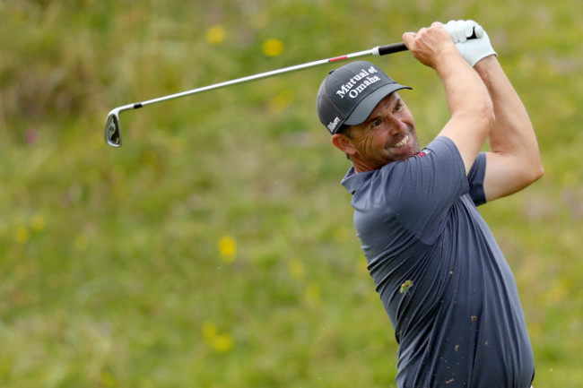 Padraig Harrington on the 4th fairway