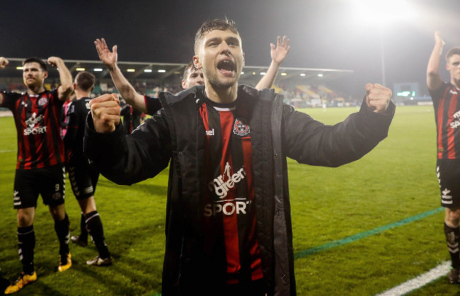 Eoghan Stokes celebrates