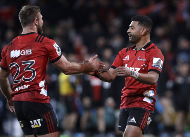 New Zealand Super Rugby Crusaders Hurricanes