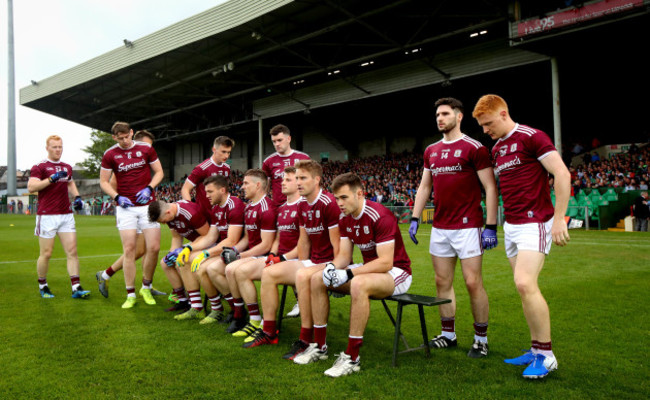 Galway take their position for the team photo