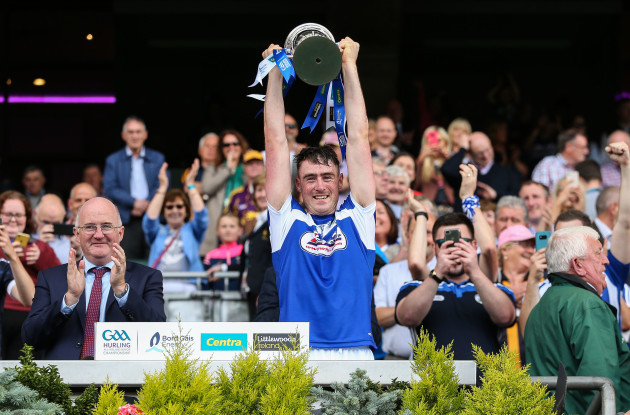 Paddy Purcell lifts the Joe McDonagh Cup