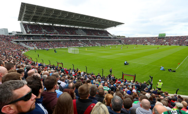 A view of the crowd at the game