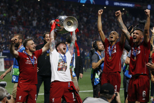 Final: Tottenham Hotspur vs Liverpool FC. Champions League 2018/2019 in Madrid, Spain - 01 June 2019