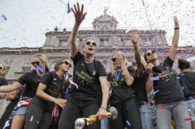 WWCup US Returns Home Soccer