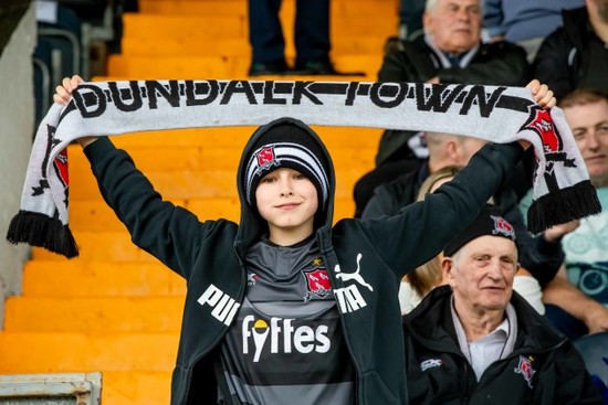 Dundalk fans ahead of the game