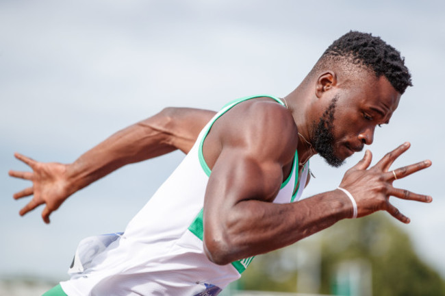 Brandon Arrey during the Men's 400m Heats