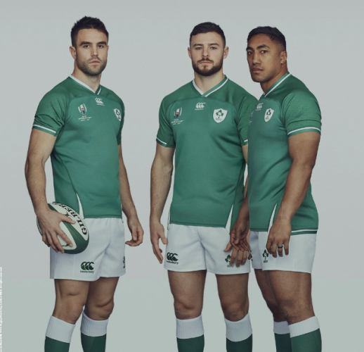 Ireland Rugby Canterbury Men's RWC 2019 Home Long Sleeve Classic Shirt New 