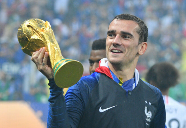 France Win World Cup - Players Celebrate