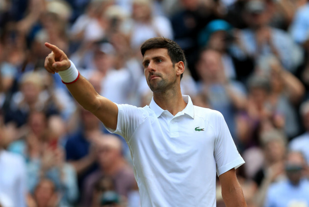 djokovic beats federer  longest  wimbledon final   title