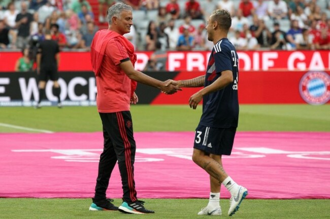 Munich, 05.08.2018, firo, Fuvuball, 1.Bundesliga, season 2018/2019, friendly match, FC Bayern Munich - Manchester United