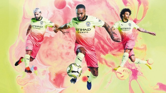 Man City release bright yellow and pink kit ahead of the new season