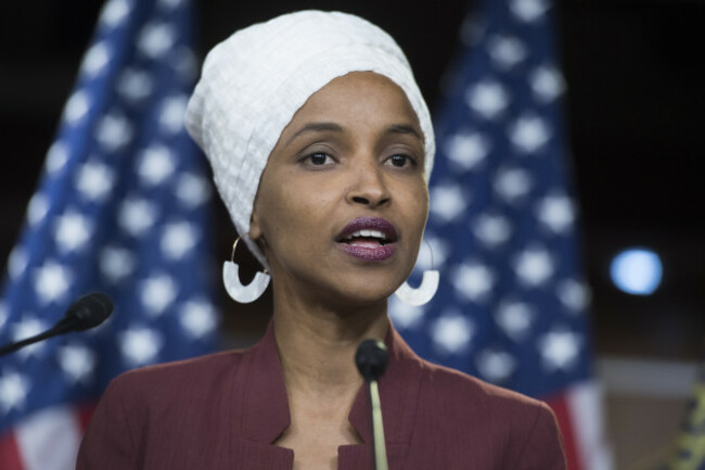 Democrat Representative Ilhan Omar responding to negative comments by President Trump.