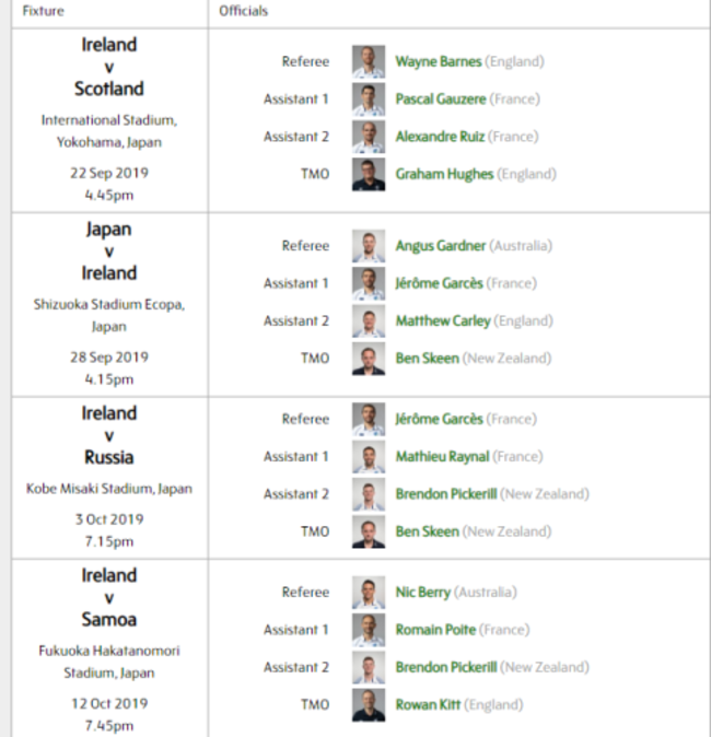 rwc ref appointments