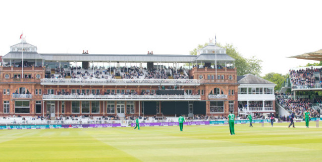 Ireland field in front of the Lord's pavilion