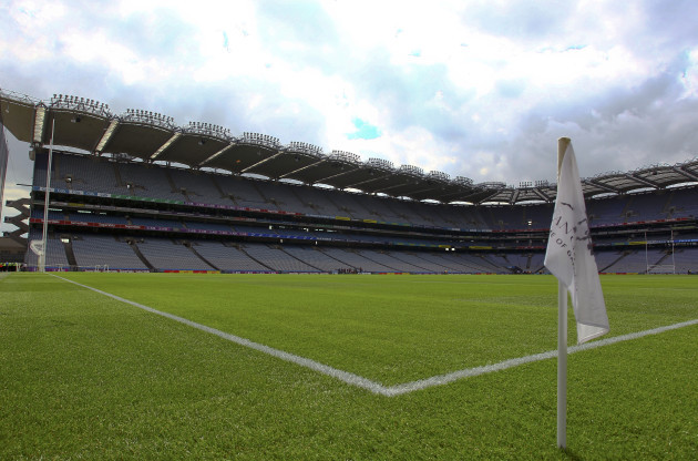 A general view of Croke Park before the game
