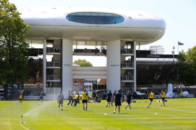 A view of training at the nursery ground