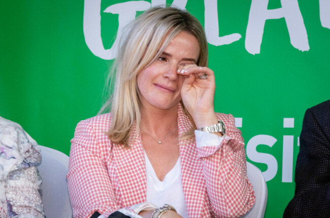 Shane Lowry's wife Wendy Honner at his homecoming in  Clara 23/7/2019