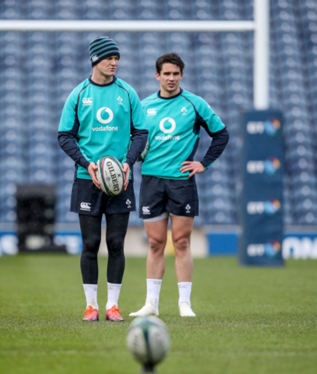 Jonathan Sexton and Joey Carbery