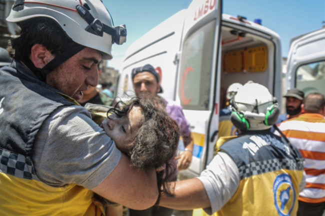 Airstrikes near Idlib