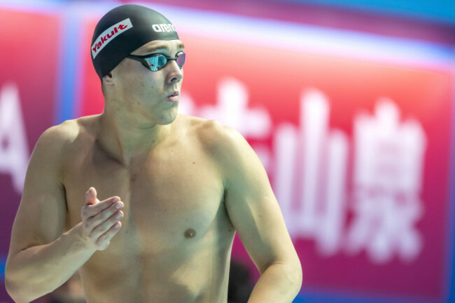 Darragh Greene before the race