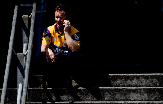 A Wexford fan ahead of the game