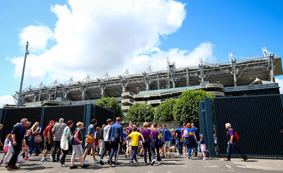 Fans arrive at Croke Park