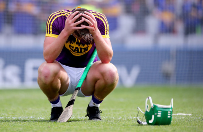 Conor McDonald dejected after the game