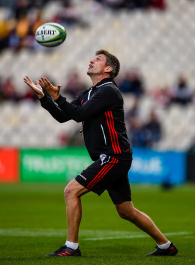 Ronan O'Gara during the warm up