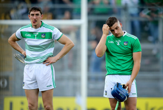 Nickie Quaid and Mike Casey dejected after the game