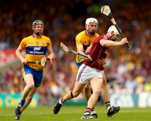 Jamie Shanahan and Conor Cleary with Joe Canning