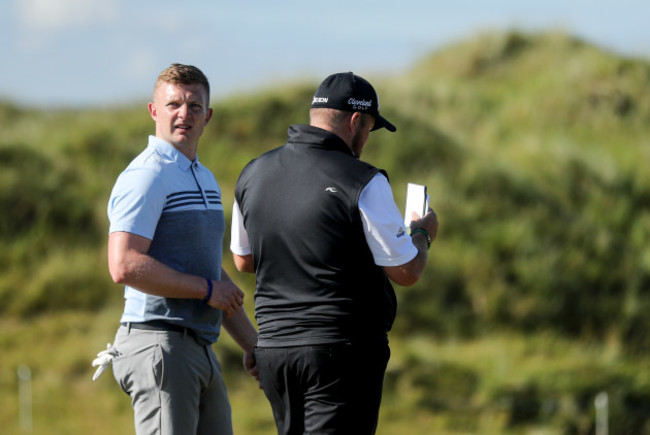 Joe Canning with Shane Lowry on the 6th hole