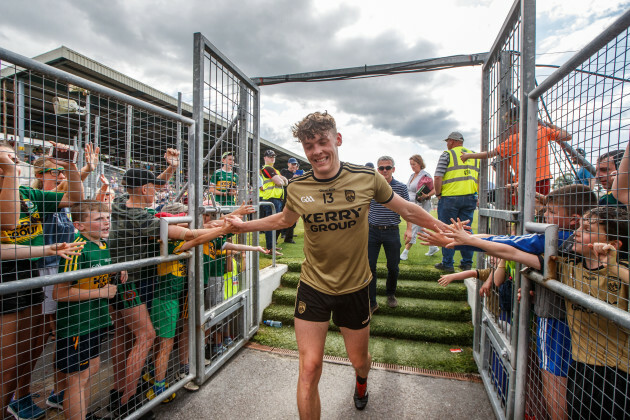 David Clifford with fans after the game