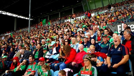 Fans arrive at Elverys MacHale Park