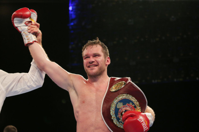 Luke Keeler celebrates winning