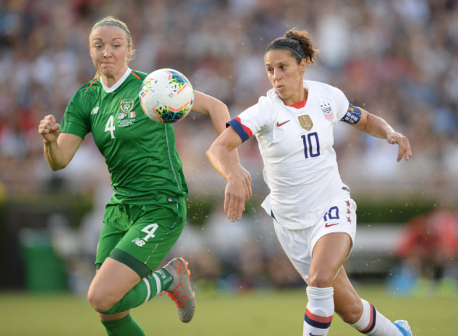 Carli Lloyd with Louis Quinn