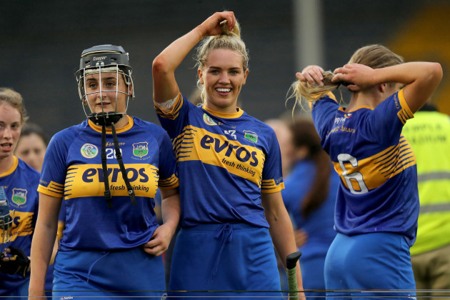 Orla O'Dwyer celebrates after the game