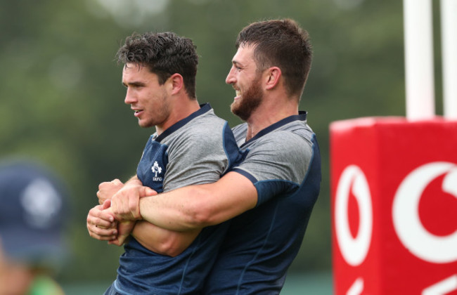 Joey Carbery and Jean Kleyn