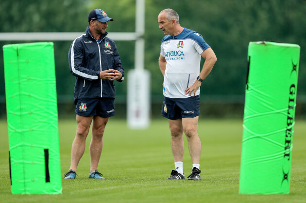 Mike Catt and Conor O'Shea