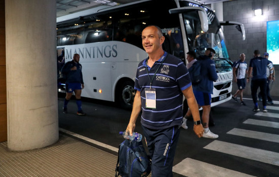 Conor O'Shea arrives