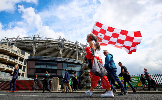 Tyrone fans arrive