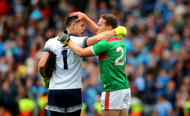 Stephen Cluxton with Andy Moran