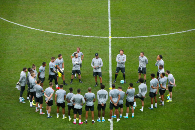 Liverpool Press Conference and Training Session - Besiktas Park