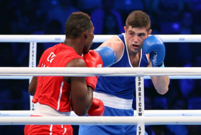 Joe Ward with Julio Cesar La Cruz