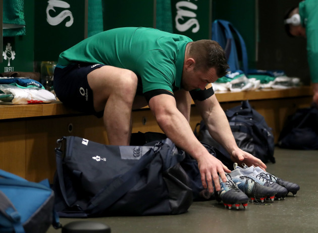 Cian Healy before the game